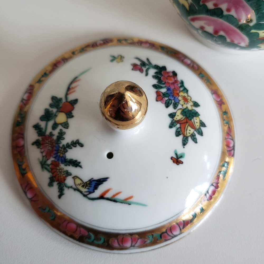 V#intage Handpainted Porcelain Lided Tea Cup 200ml - Picture 11 of 11